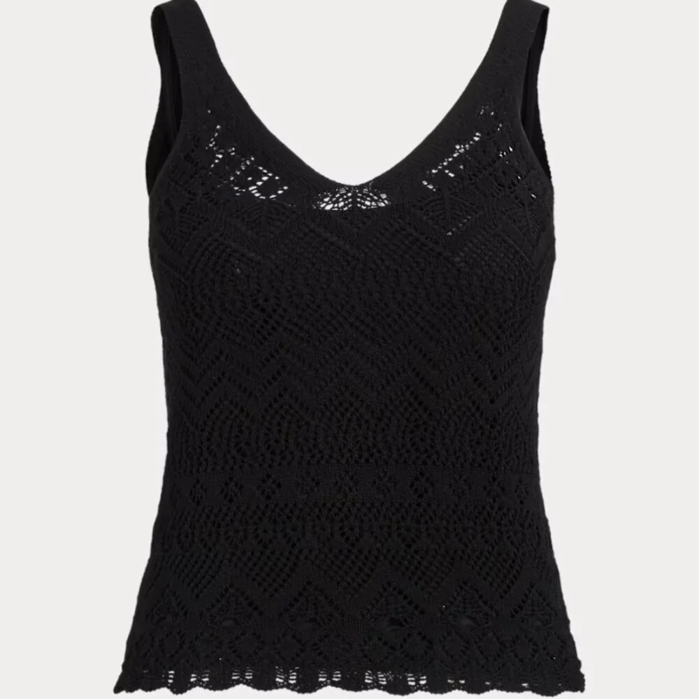 Lauren Ralph Lauren Sleeveless Pointelle Sweater